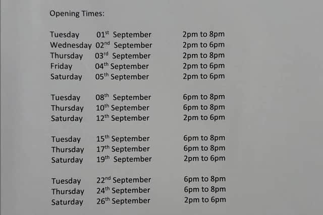 Lost and Found opening times