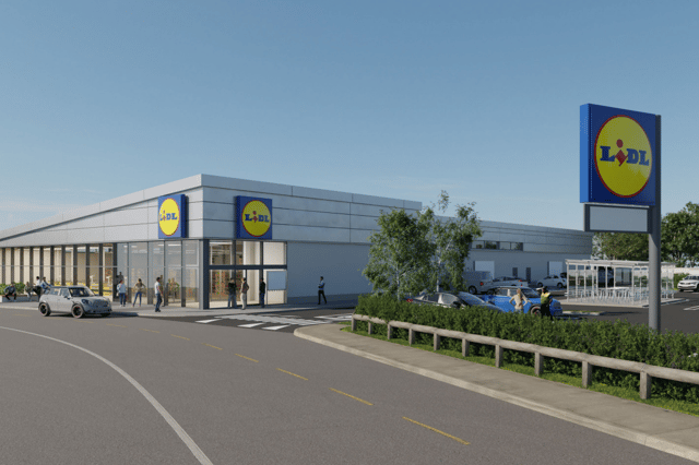 Artist's impression of the new Mountmellick Lidl