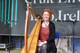 Laois harpist Tríona Marshall at Electric Picnic