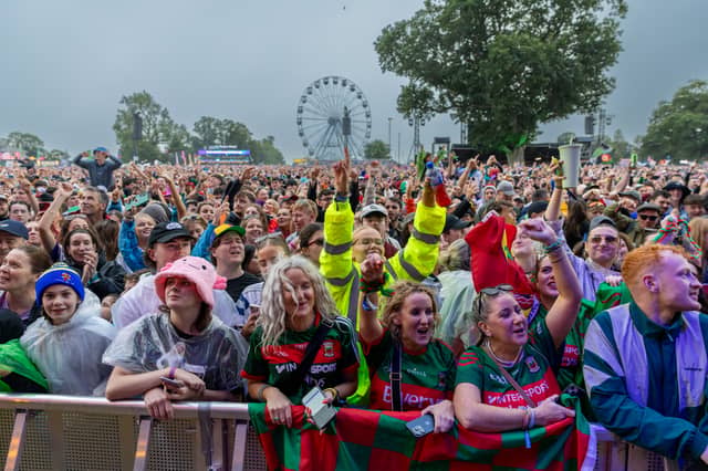 Electric Picnic audience enjoying The Saw Doctors on Main Stage on Sunday, August 30 2026.