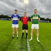Captains Ryan Mullaney and Shane Smyth with referee Padraig Whelan