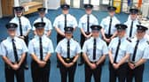 Newly graduated Prison Officer Recruits at the Brian Stack training college in Portlaoise Prison Campus pictured some years ago. 