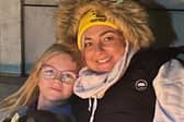 Ciara Weldon and her daughter Leana doing a Sleepout for Focus Ireland.