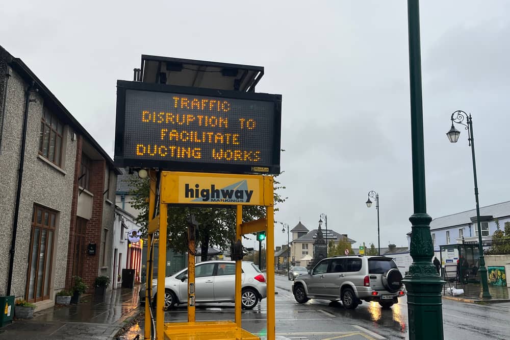 Traffic disruptions Abbeyleix