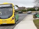 A bus on the Portlaoise town service, operated by the National Transport Authority, launched in February 2025. 