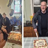 Cakes on the double for Stradbally priest Fr Sean Kelly's 90th birthday.