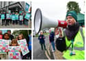 Public sector workers pay strike in Portlaoise.