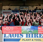 Portarlington celebrate with the Jack Delaney Cup after the Laois Senior Football Championship final between Courtwood and Portarlington at Laois Hire O'Moore Park in Portlaoise, Laois. 