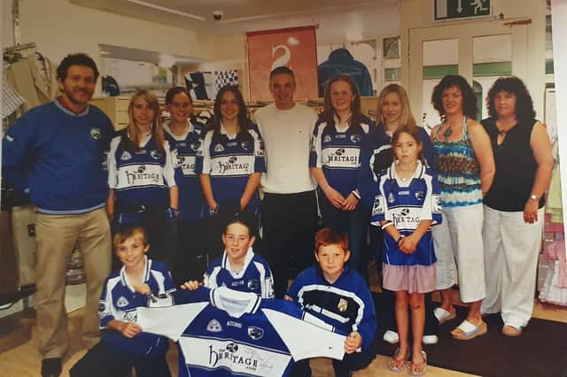 Fortune's Fashions Rathdowney held a grand opening of their newly refurbished shop in 2005  with GAA star Ross Munnelly as the Guest of Honour.