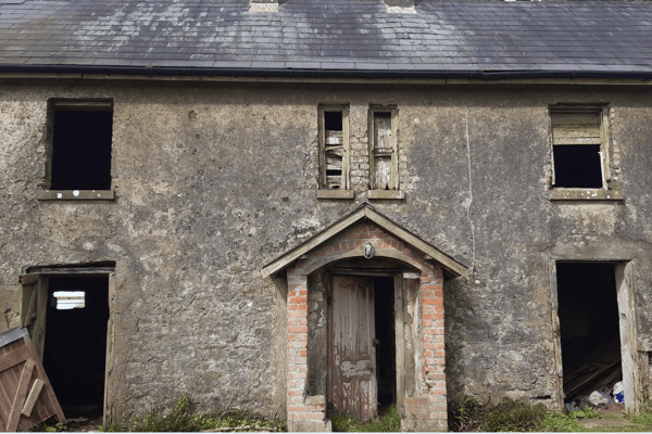   ​A vacant property before it was brought back into use.  