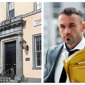 Portlaoise Courthouse and Solicitor Aonghus McCarthy