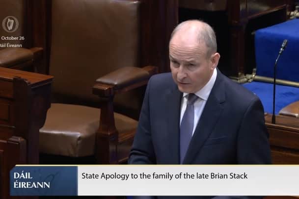 Taoiseach Micheál Martin delivers the State Apology in the Dáil.