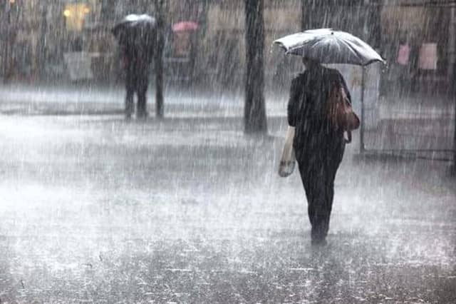Heavy rain expected.