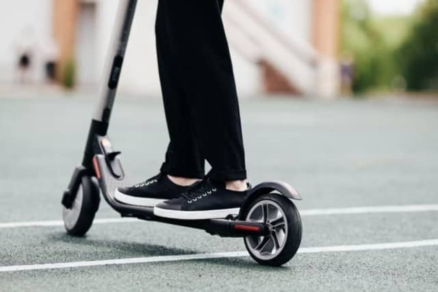 Image of an e-scooter