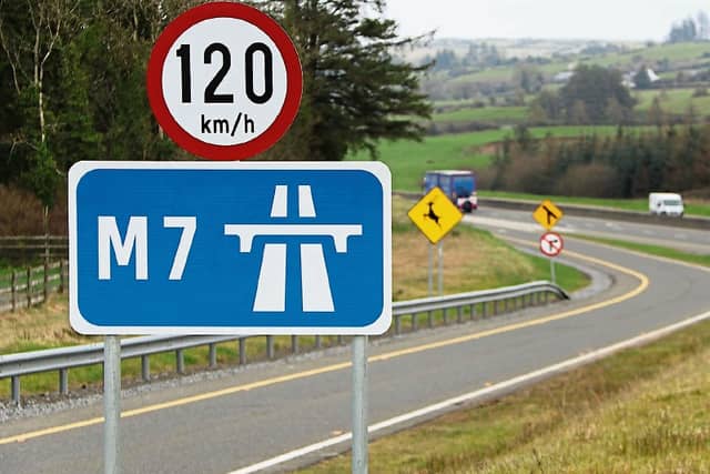 The incident happened on the motorway in Laois.