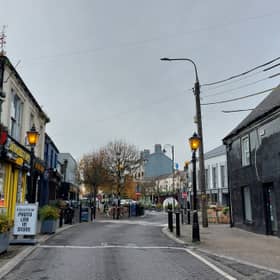 Lower Main Street in Portlaoise. 
