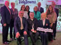 Abbeyleix TidyTowns collecting their 2026 award as Ireland's tidiest small town, from Minister Dara Colleary in Croke Park. 