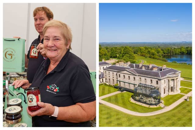Ballyfin Demesne (right) has been shortlisted for the 5 Star Irish Hospitality Experience of the Year award while G's Gourmet Jams has been shortlisted in the award for Sweet & Savoury Producer.