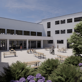   The planned new Coláiste Iosagáin, Portarlington.  