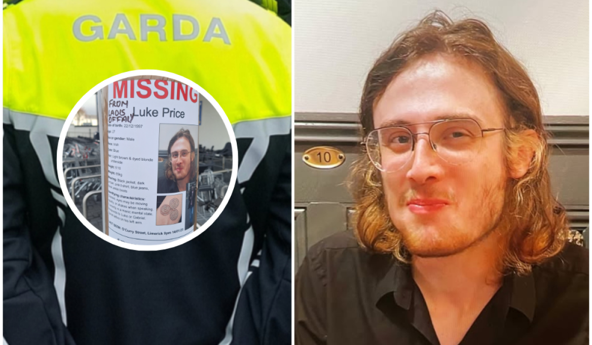 Renewed appeal for former Laois resident Luke Price