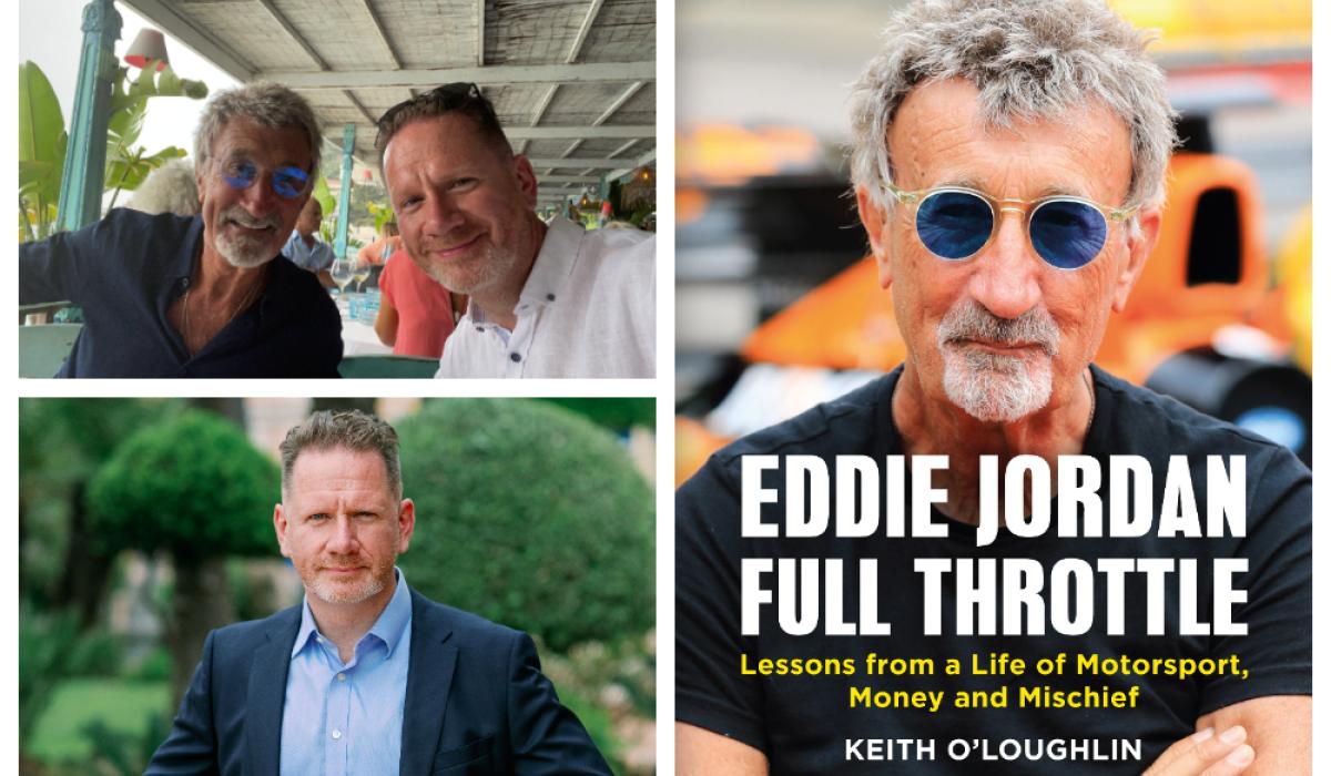 New book by Laois native Keith O’Loughlin honours Formula One legend Eddie Jordan