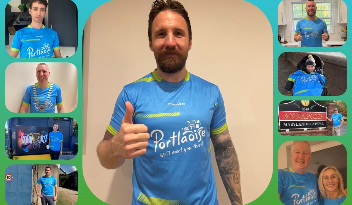 Downtown Portlaoise jersey is a big hit around the world and in Ballyroan 