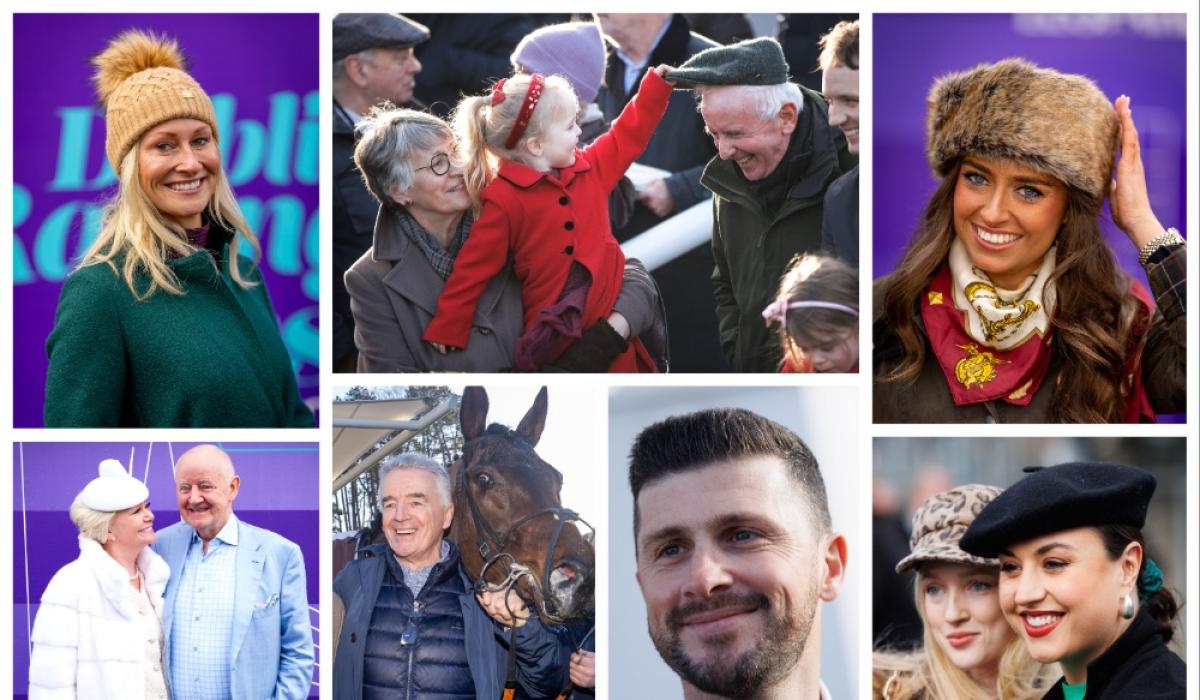 PICTURES: Wrapped-up Irish racegoers bring style, sparkle and big smiles to Leopardstown