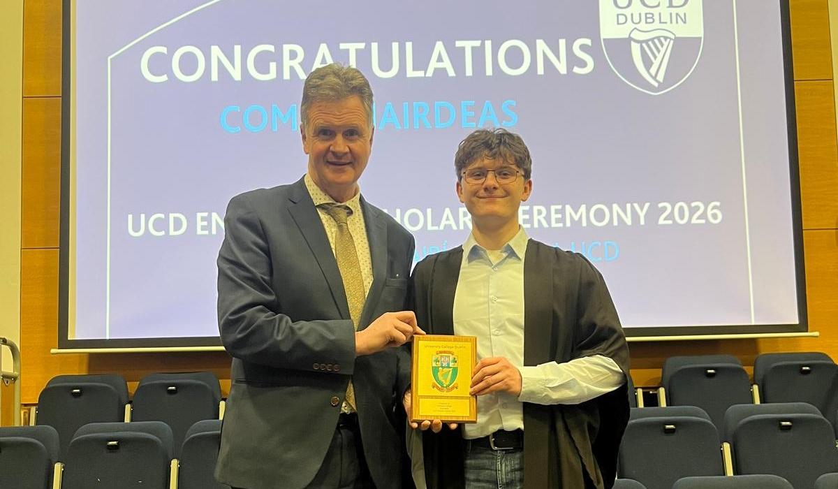 Bright Laois student secures third scholarship