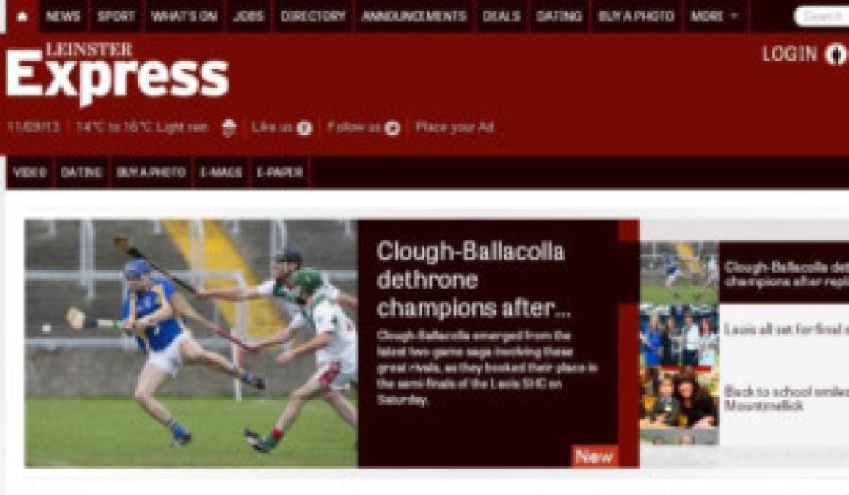 New look website for Leinster Express Laois Live