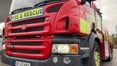 Derelict building damaged by fire in Laois village