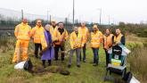Iarnród Éireann plants 2,500 native trees at Portlaoise Depot