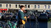 Laois busking in Lyster Square Portlaoise by Eddie Simmons from Roscrea