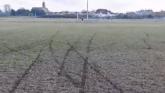 'Mindless act of vandalism' scramblers blamed for damage to Laois soccer pitch