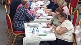 WATCH: Laois count centre staff stamp spoiled votes