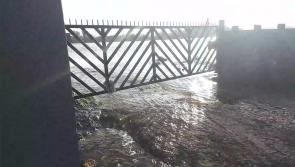 FLOODING - #WATCH dramatic video showing lake of water that is still emptying into Mountmellick 