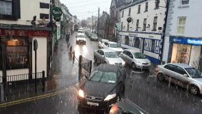 WATCH:  Snow falling again in Laois with a weather warning still in place