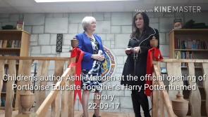 Irish children's book author Aislí Madden has announced huge news while at a Portlaoise school