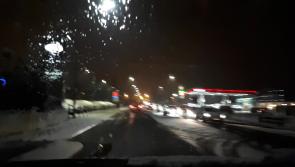 WATCH Snowy night in Laois as cold snap bites
