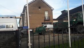 Prefab removal has started at Portlaoise school ahead of complete demolition