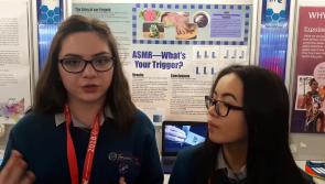 WATCH: Laois students examine the effects of sound on ASD people for BT Young Scientist 