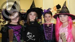 Laois pupils show off their whacky Halloween costumes in Timahoe