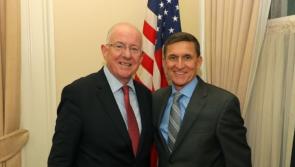 Minster Charlie Flanagan raises President Donald Trump's controversial orders with key White House Staff