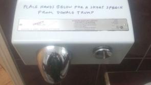 Spotted in Laois... a hand dryer with a political message 