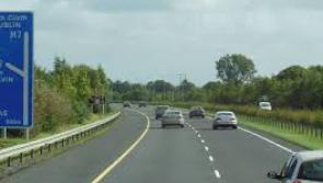 Trucks collide on motorway to avoid man lying in middle of road 