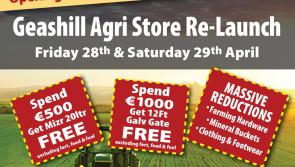 Quinns of Baltinglass  are relaunching their Geashill Agri Store this weekend 