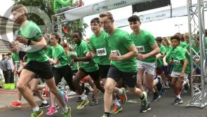 Student sea of green on the streets of Laois Offaly town