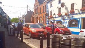 Unusual spot for a Garda checkpoint in Portlaoise today