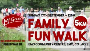 Emo fun walk in aid of young boy injured in bicycle accident