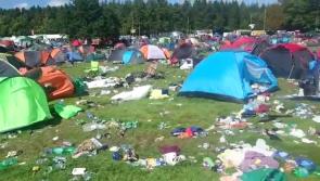 Campers leaving today are urged not to repeat last year's 'graveyard' of broken tents, chairs and gazebos