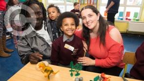 Back to School 2017: Junior Infants at St Patrick's Boys NS Mountmellick on their first day 